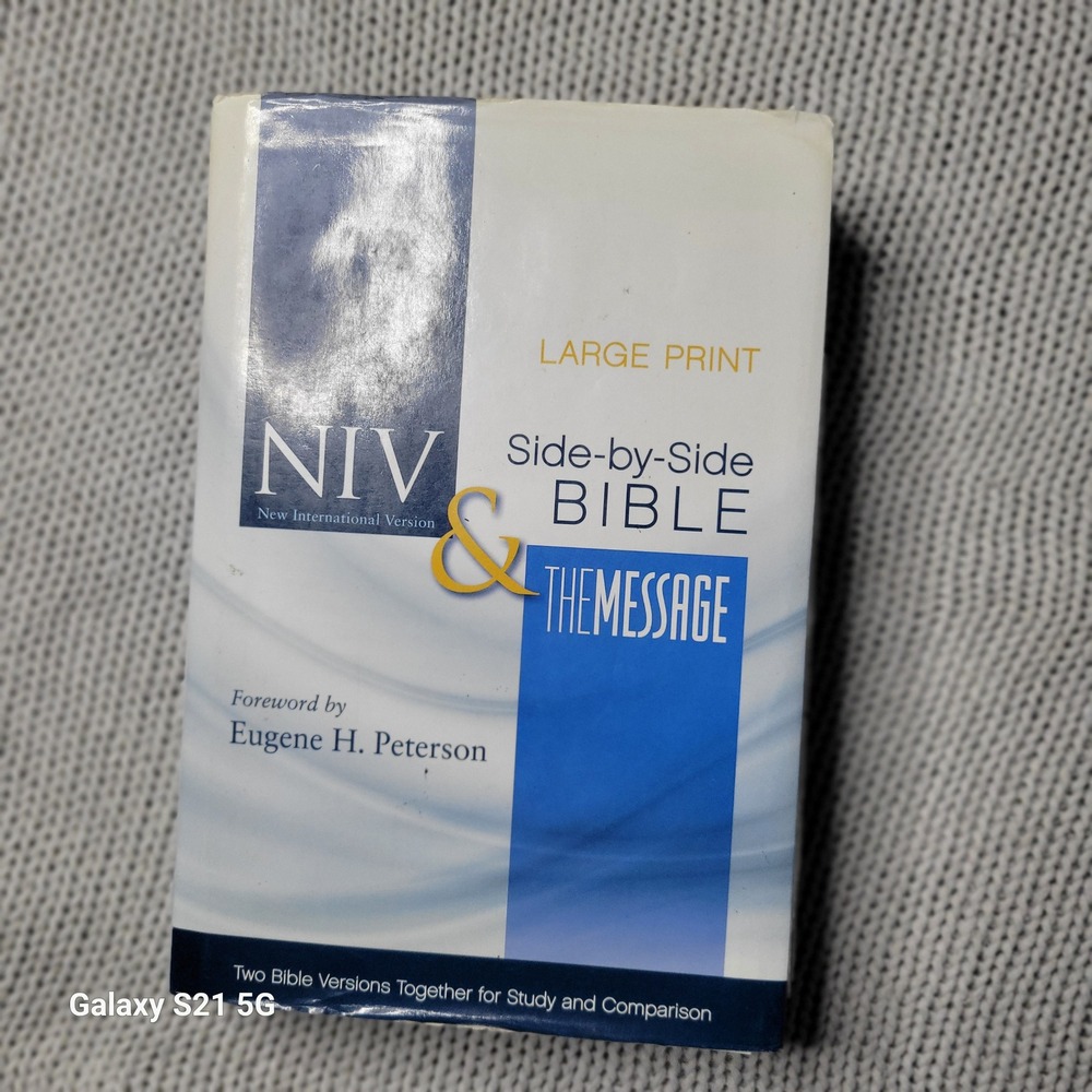 NIV & The Message Side-by-Side Bible Large Print Hardcover Zondervan Bible index